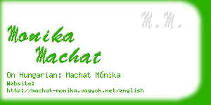 monika machat business card