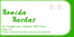 monika machat business card